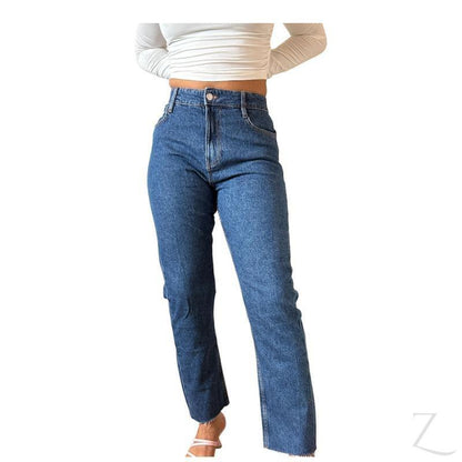 Ladies Super Strong Straight Leg Denim Jeans | Cropped | "Rio" -  A Grade