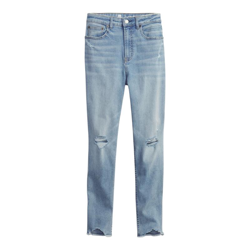 Girls' Extra High Rise Super Stretchy Super Skinny Super Strong Denim Jeans | Ripped | "Bobo" - A Grade