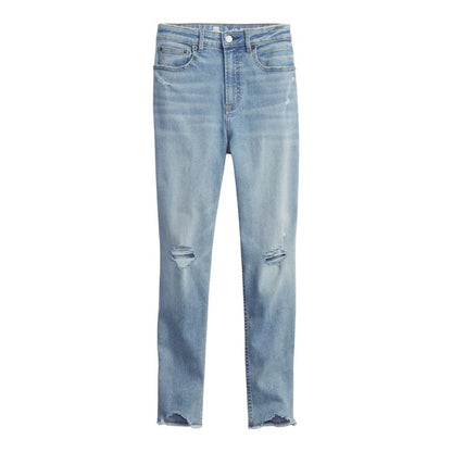 Girls' Extra High Rise Super Stretchy Super Skinny Super Strong Denim Jeans | Ripped | "Bobo" - A Grade