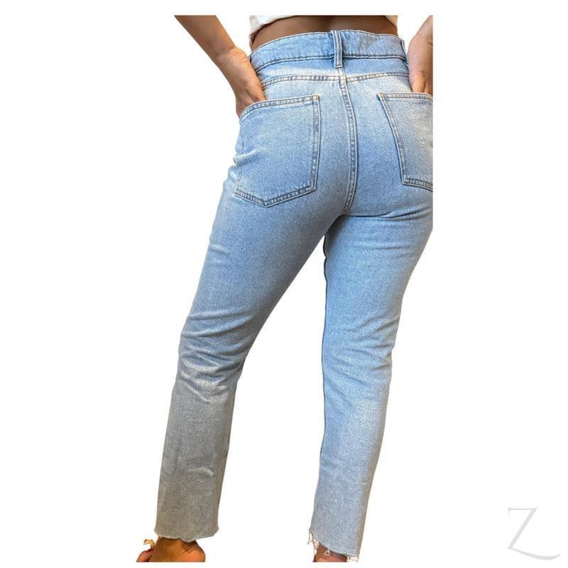 Ladies Super Strong Straight Leg Denim Jeans | Cropped | "Rio" -  A Grade