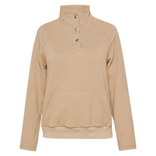 Ladies Snap Neck Sweatshirt | Quilted | "Wena" - A Grade
