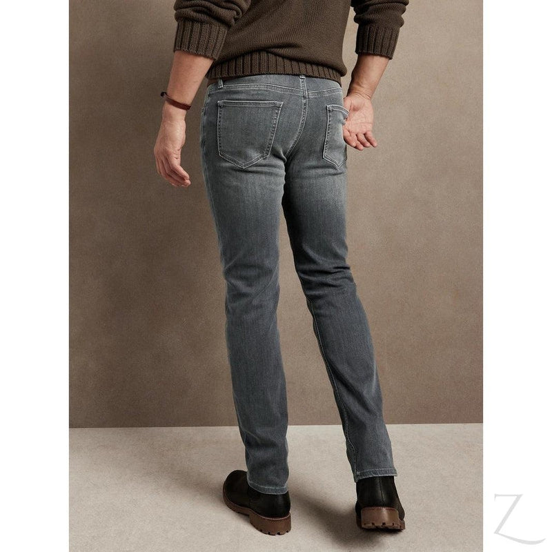 Men's Super Strong Slightly Stretchy Straight Leg Denim Jeans | Plain | "Mowz"