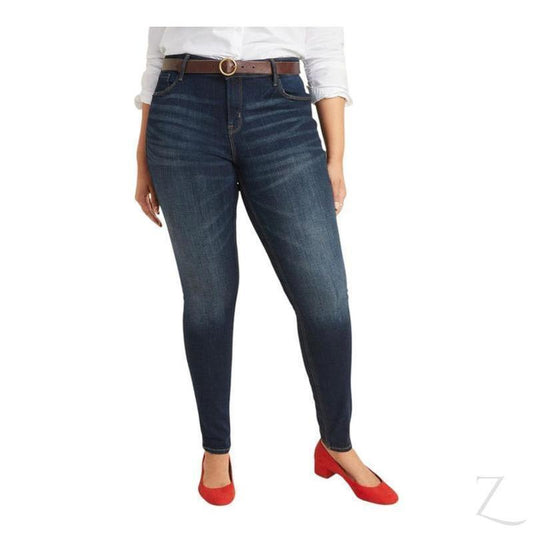 Ladies Super Skinny Stretchy Strong Denim Jeans | Plain | "Samina"