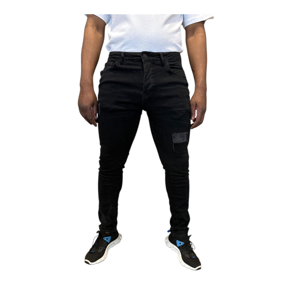 Men's Stretchy Strong Skinny Denim Jeans | Ripped | "Wow" - B Grade
