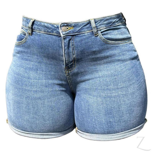 Ladies Super Strong Stretchy Denim Shorts | "Zana"