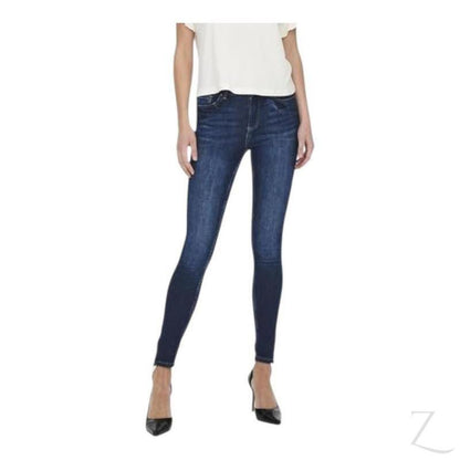 Ladies Super Stretchy Super Skinny Strong Denim Jeans | Zip Detail | "Phela" - B Grade