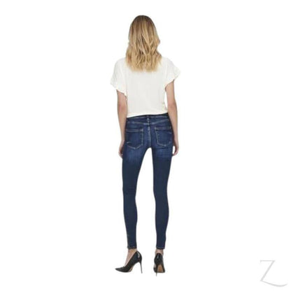 Ladies Super Stretchy Super Skinny Strong Denim Jeans | Zip Detail | "Phela" - B Grade