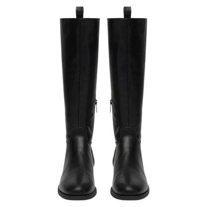 Ladies Flat Long Boots | Faux Leather | "Zola" - A Grade
