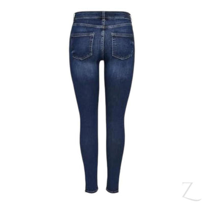 Ladies Super Stretchy Super Skinny Strong Denim Jeans | Zip Detail | "Phela" - B Grade