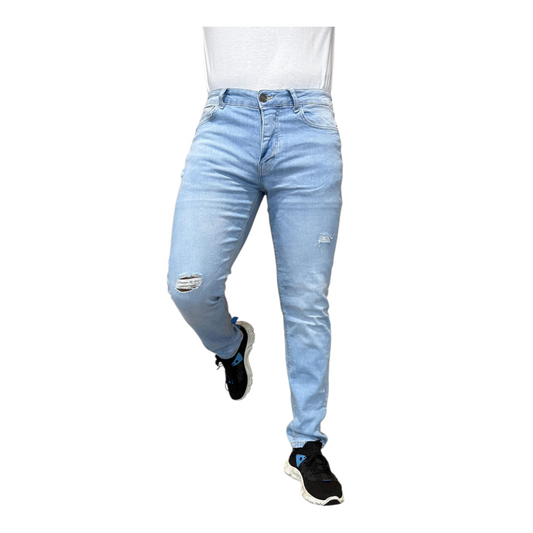 Men's Stretchy Strong Skinny Denim Jeans | Ripped | "Wow" - B Grade