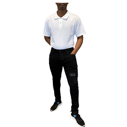 Men's Stretchy Strong Skinny Denim Jeans | Ripped | "Wow" - B Grade