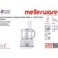 Mellerware Food Processor 2 Speed Plastic White 1L 350W "Whiz Master"