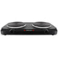 Mellerware Hotplate Solid Plate Double Steel Black 5 Heat Settings 2000W "Helios"