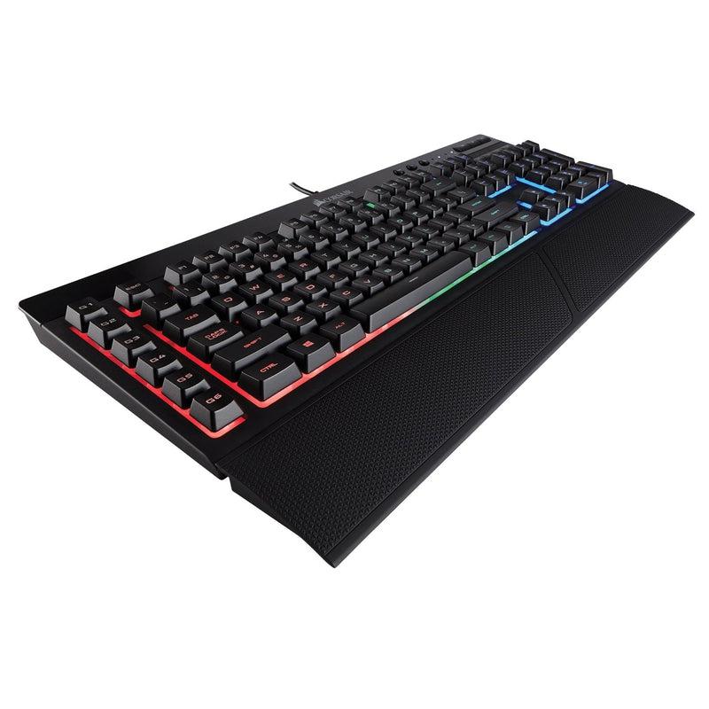 Corsair K55 RGB Gaming Keyboard; Rubber Dome Switches; 110 Keys