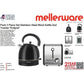 Mellerware Pack 2 Piece Set Stainless Steel Black Kettle And Toaster "Eclipse"