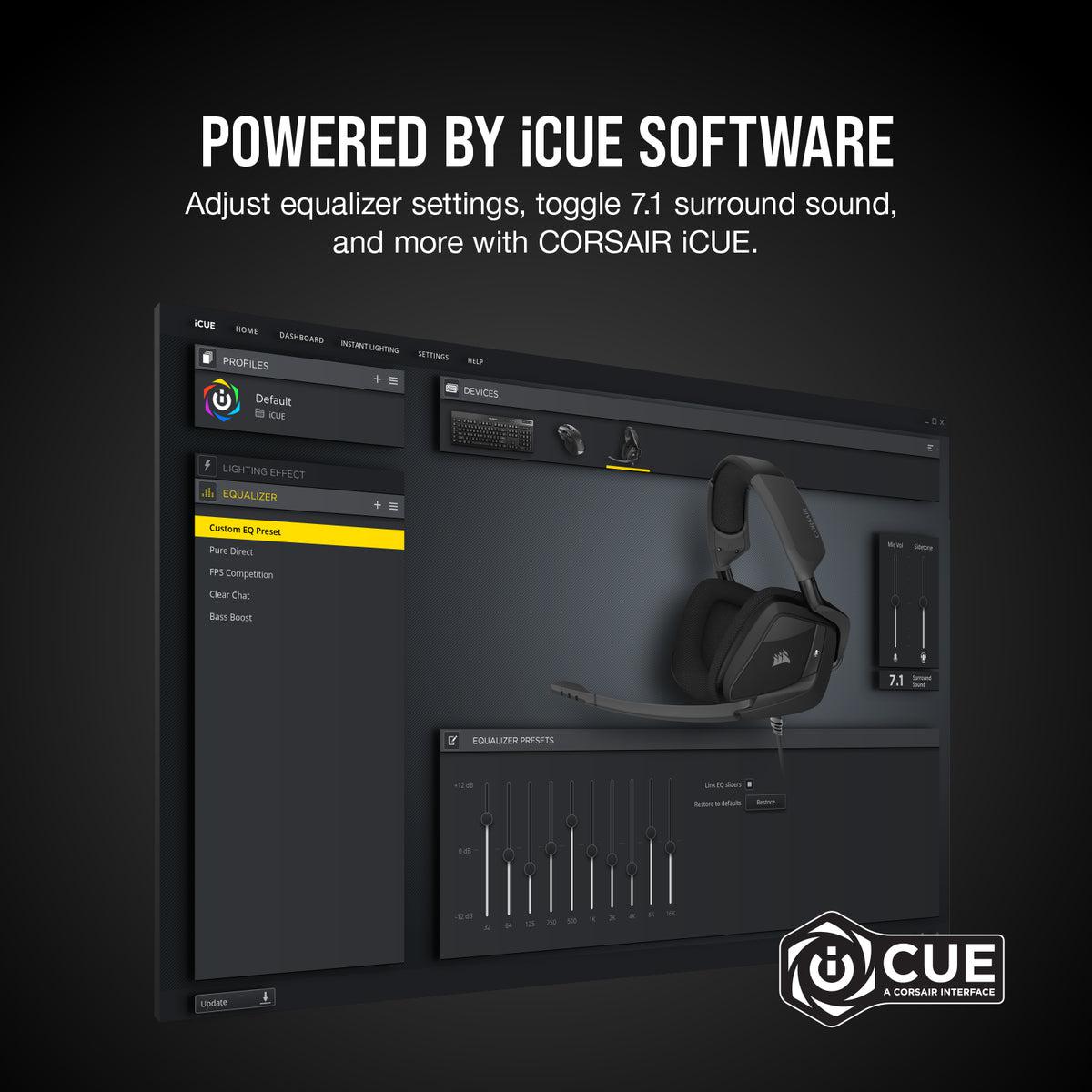 Corsair VOID Elite Surround Premium Gaming Headset with Dolby® Headphone 7.1 — Carbon