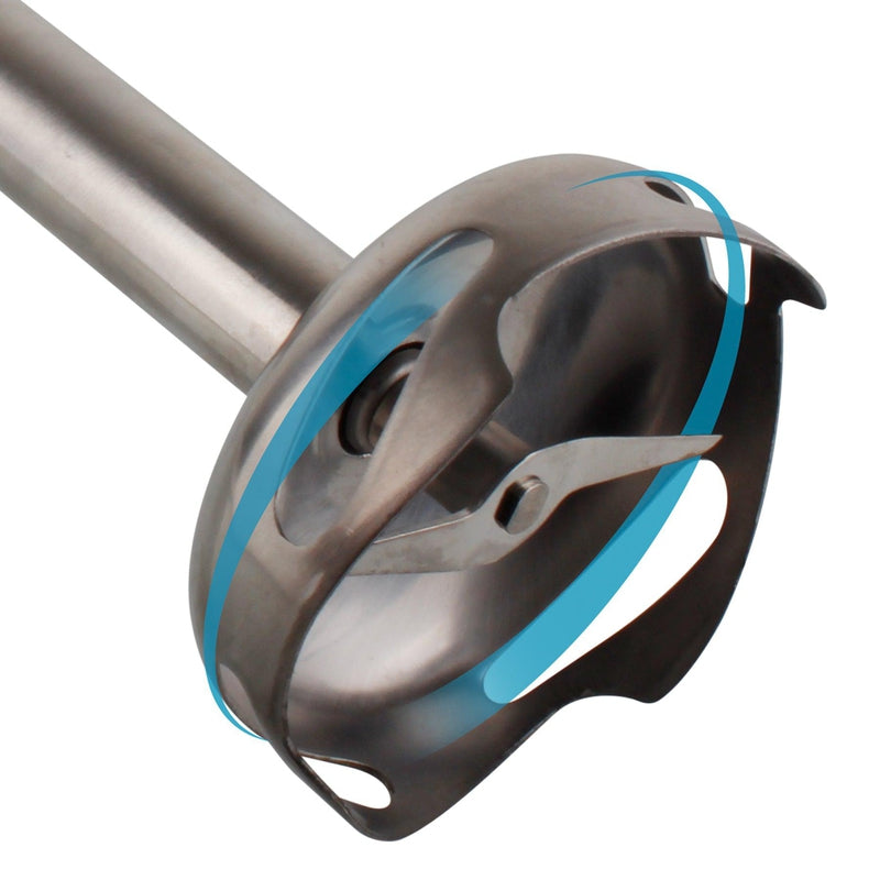 Mellerware Stick Blender With Attachments Stainless Steel White Single Speed 500W "Robot 500 Inox"