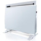 Taurus Heater Electric Glass White 2 Heat Settings 1500W "Panel De Vidrio"