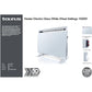 Taurus Heater Electric Glass White 2 Heat Settings 1500W "Panel De Vidrio"