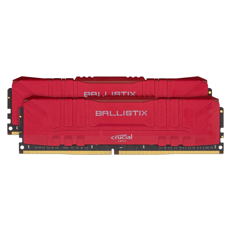 Crucial Ballistix 16GB Kit (2x8GB) DDR4 3200MHz Desktop Gaming Memory - Red