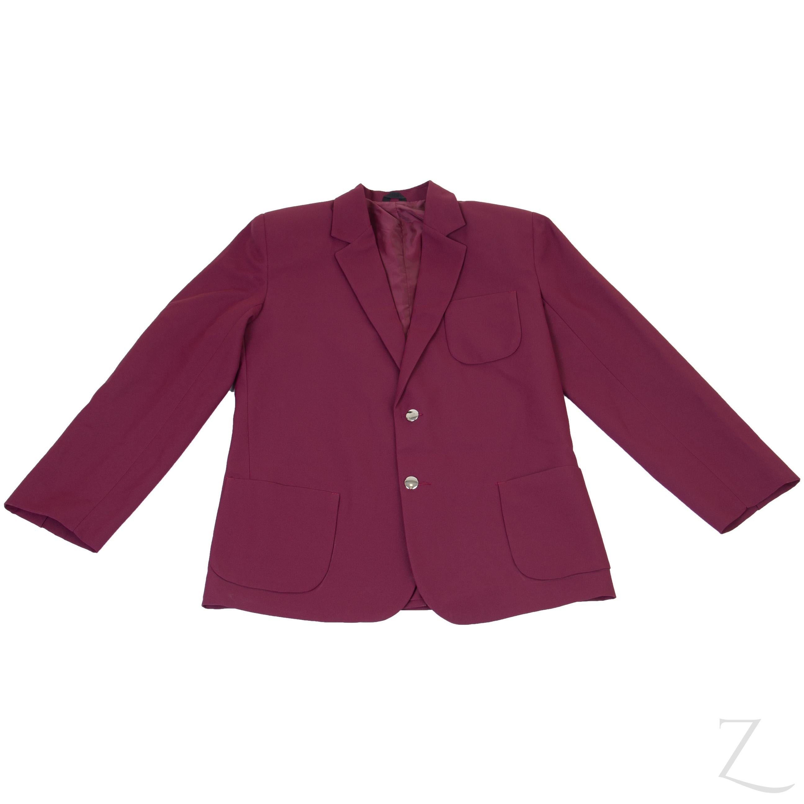 Maroon blazer online top