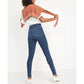 Buy-Ladies Extra High Rise Super Skinny Stretchy Blue Jeans | 1 Knee Ripped | "Samina"-Online-in South Africa-on Zalemart