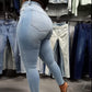 Buy-Ladies High Waist Super Skinny Stretchy Strong Denim Jeans | Ripped | "Diza"-Online-in South Africa-on Zalemart