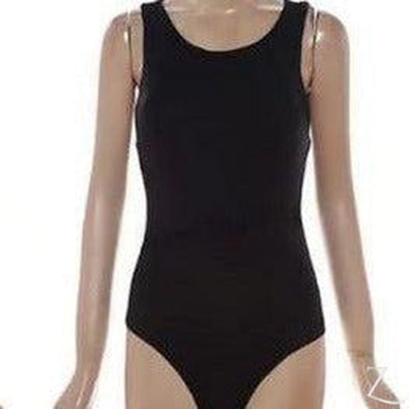 Buy-Ladies Stretchy Fitted Bodysuit | Plain-Black-XS-Online-in South Africa-on Zalemart