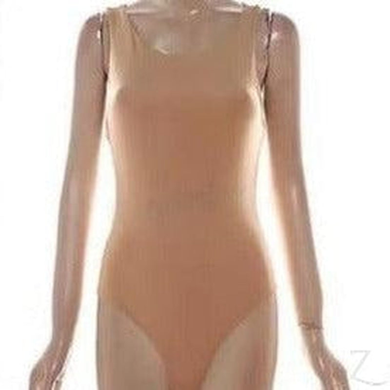 Buy-Ladies Stretchy Fitted Bodysuit | Plain-Nude-XS-Online-in South Africa-on Zalemart