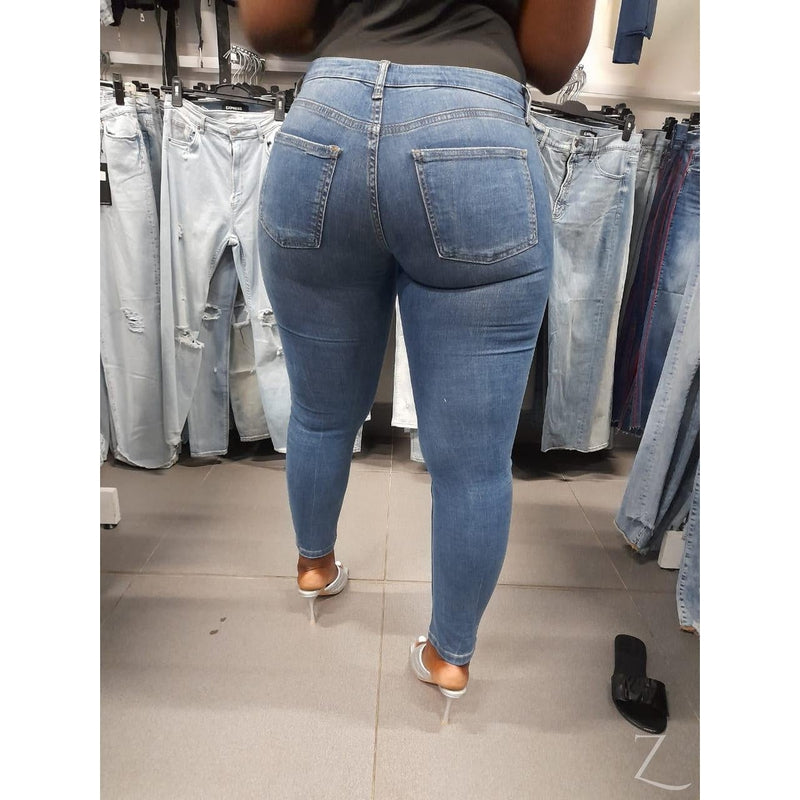 Buy-Ladies Super Stretchy Super Skinny Strong Denim Jeans | Plain | "Zia"-Online-in South Africa-on Zalemart