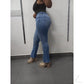 Buy-Ladies Super Stretchy Super Strong Bootleg Denim Jeans | Plain | "Khozi"-Online-in South Africa-on Zalemart