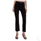 Buy-Ladies Super Strong Slightly Stretchy Cropped Flared Jeans | Plain | "Zia"-Black-28-Online-in South Africa-on Zalemart