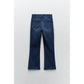 Buy-Ladies Super Strong Slightly Stretchy Cropped Flared Jeans | Plain | "Zia"-Online-in South Africa-on Zalemart
