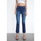 Buy-Ladies Super Strong Slightly Stretchy Cropped Flared Jeans | Plain | "Zia"-Online-in South Africa-on Zalemart