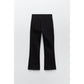 Buy-Ladies Super Strong Slightly Stretchy Cropped Flared Jeans | Plain | "Zia"-Online-in South Africa-on Zalemart