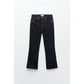 Buy-Ladies Super Strong Slightly Stretchy Cropped Flared Jeans | Plain | "Zia"-Online-in South Africa-on Zalemart