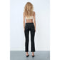 Buy-Ladies Super Strong Slightly Stretchy Cropped Flared Jeans | Plain | "Zia"-Online-in South Africa-on Zalemart