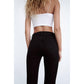 Buy-Ladies Super Strong Slightly Stretchy Cropped Flared Jeans | Plain | "Zia"-Online-in South Africa-on Zalemart
