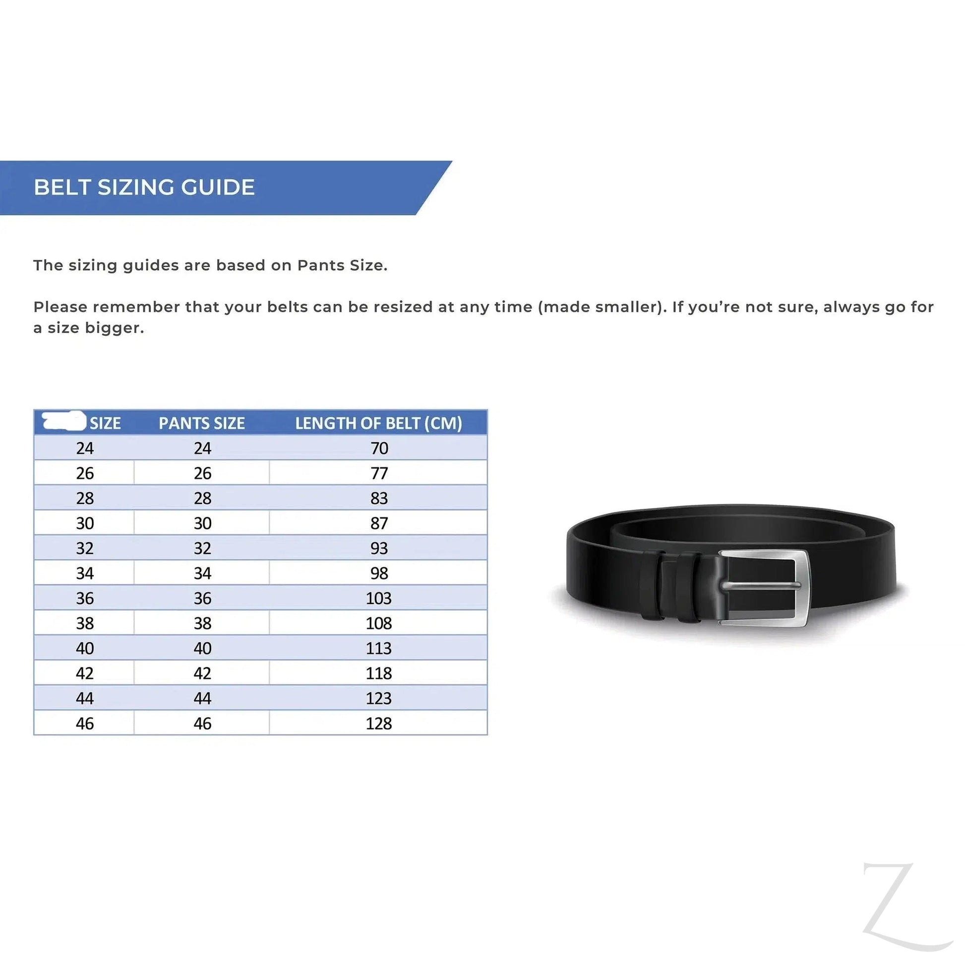 Buy-Leather Belt - Black - Genuine Leather-Online-in South Africa-on Zalemart