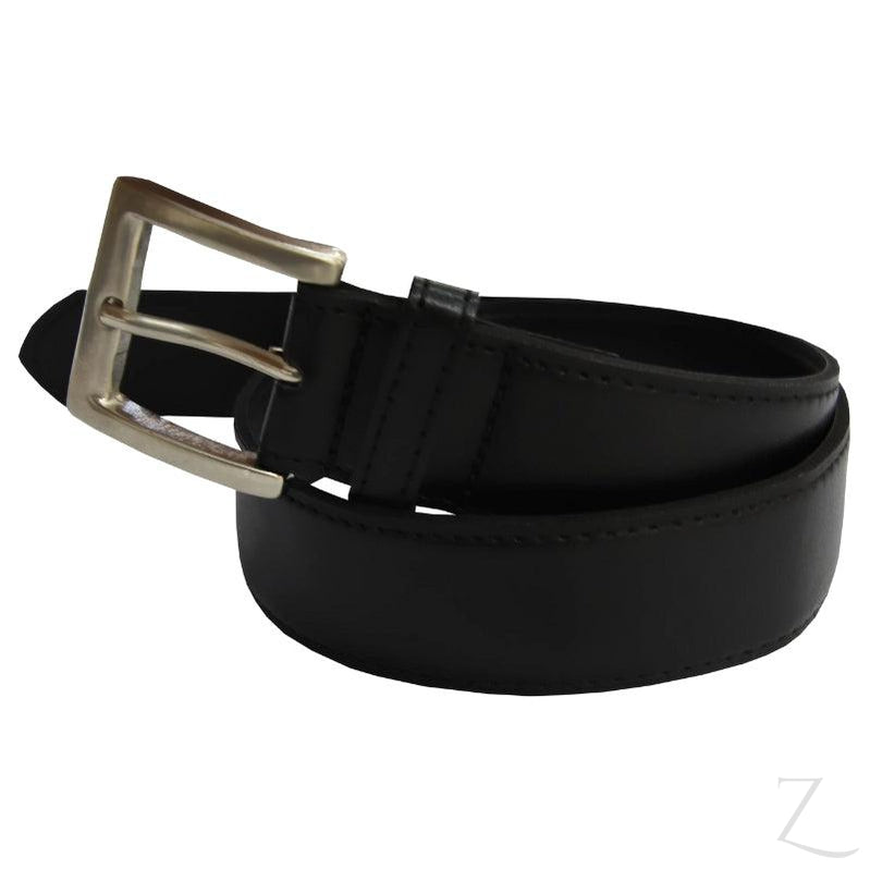 Buy-Leather Belt - Black - Genuine Leather-Online-in South Africa-on Zalemart