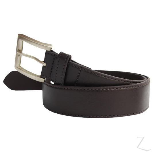 Buy-Leather Belt - Brown - Genuine Leather-Online-in South Africa-on Zalemart
