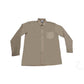 Buy-Longsleeve Raised Collar Shirt - Khaki-Online-in South Africa-on Zalemart
