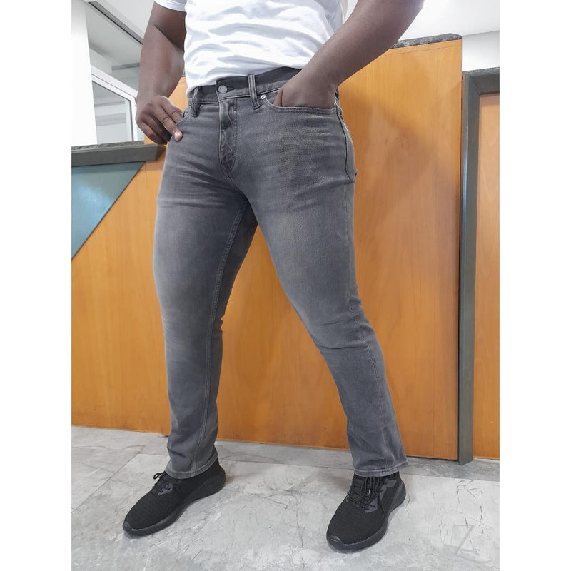Buy-Men's Super Strong Slightly Stretchy Straight Leg Denim Jeans | Plain | "Mowz"-Online-in South Africa-on Zalemart