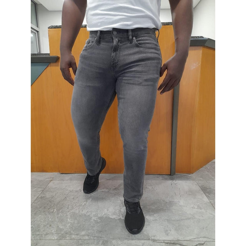 Buy-Men's Super Strong Slightly Stretchy Straight Leg Denim Jeans | Plain | "Mowz"-Online-in South Africa-on Zalemart