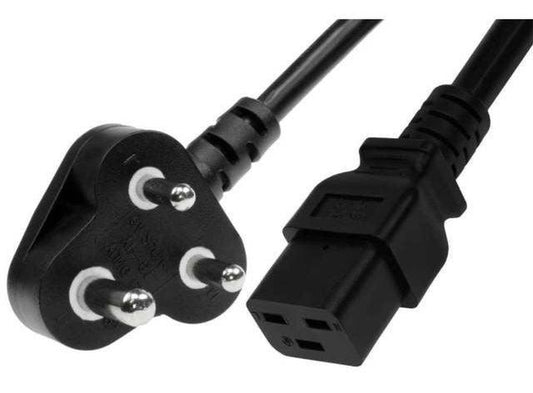 Dedicated C19 to RED 3 Pin Plug (Kettle Plug) Power Cable