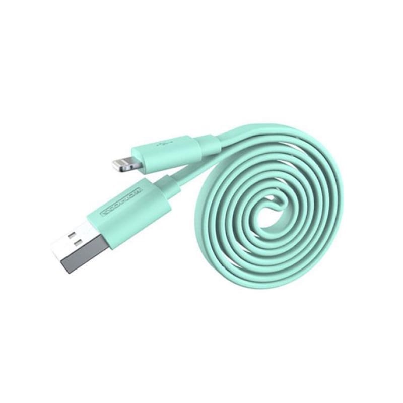 Romoss USB to Lightning 1m Flat Cable - Green