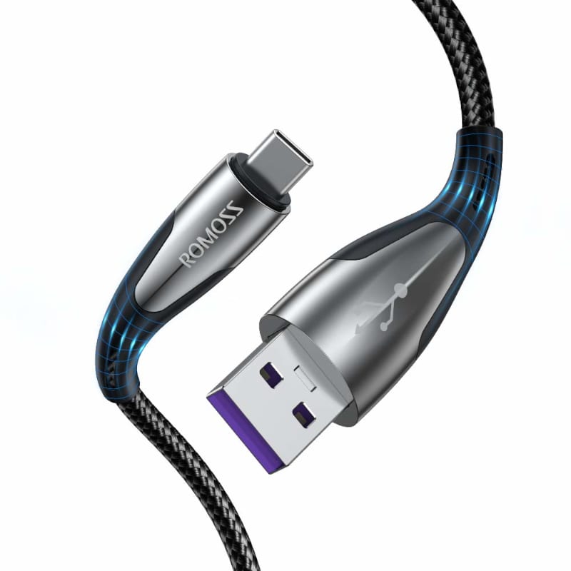 Romoss USB to Type-C 5A cable - Black