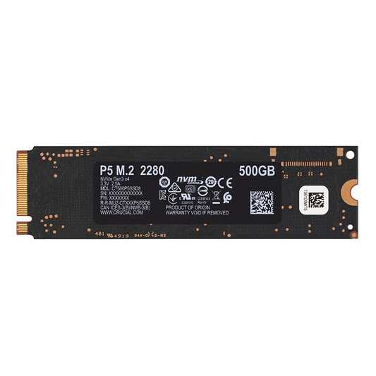 Crucial P5 500GB 3D PCIE NVME M.2 SSD