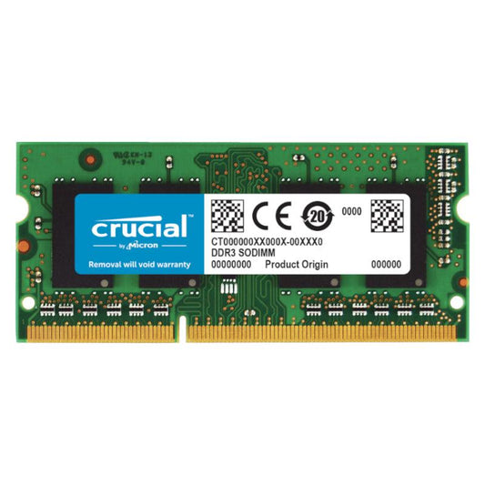Crucial 4GB DDR3 1600MHz SO-DIMM Single Rank