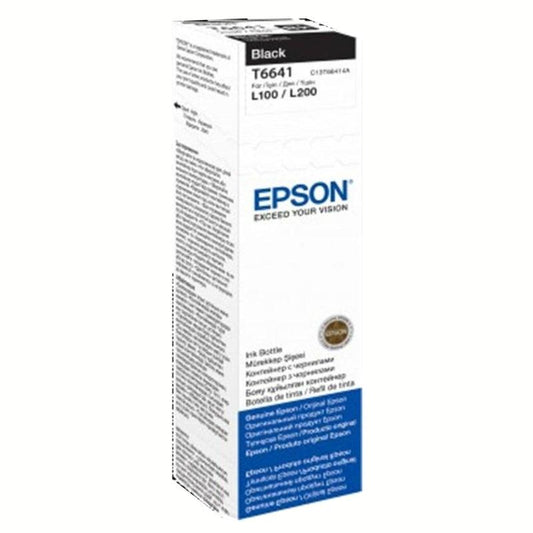 Epson T6641 Black Ink Bottle 70ml EcoTank